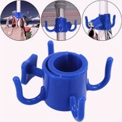 Resim 4 Pençeli Ayarlanabilir Askı - Çantalar, Havlular ve Şapkalar için Çok Amaçlı Plaj Şemsiye Kancası - 1.91cm-3.2cm Direkler İçin Uygun, Dayanıklı Plastik, Güvenli Pençeler, Hafif & Taşınabilir, Kamp, Açık Hava Maceraları (Mavi), Çok Fonksiyonlu Tasarım, Çok Yönlü Bağlantı 