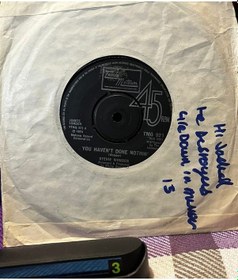 Resim Stevie Wonder - You Haven't Done Nothin' / Happier Than The Morning Sun 1974 Uk Press 45'lik Plak 