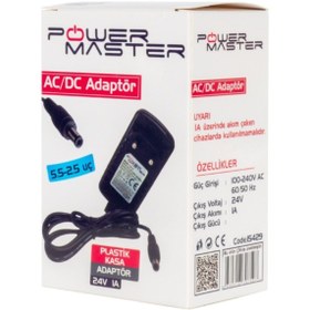 Resim EmAyCenter Powermaster Pm-15429 24 Volt - 1 Amper Priz Tipi Plastik Kasa Ada 