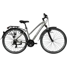 Resim Bisan Trx 8200 City V Fren 21 Vites 28 Jant Şehir Bisikleti 45 cm Kadro Gri-Beyaz 