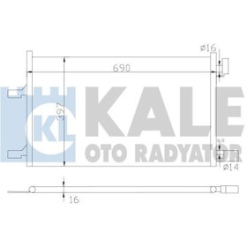 Resim KALE 385300 Klima Radyatoru (Opel: Astra J Chevrolet: Cruze 1.7-2.0 09-) 667×407×17 13267649 1850220 (WN477436) 