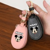 Resim Disney Mickey Mouse Anahtarlık Çantası - Çok Bölmeli Büyük Kapasiteli Araç ve Ev Organizatörü, Şık Uniseks Hediye Seçeneği, Seyahat ve Ev Depolama Çantası (Karışık Renkler) 