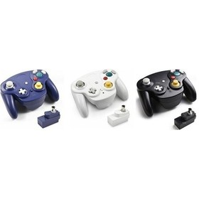 Resim Wholesale00 Wii Uyumlu Ngc Gamepad 2.4g Kablosuz Gamepad Mavi 