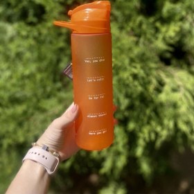 Resim 600 Ml Unbeaten Tritan Pipetli Matara Turuncu Turuncu 