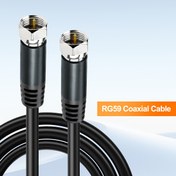 Resim i-zclive Alaşımli Alyuminy RG59/RG6U Koaksiyel Kablo F Tip Bağlantılarla - Çift Koruyucu Düşük Kayip Yuksek Hızlı İnternet & Digital TV Kabli Uydu, Antennaa, VCR-VTR-Kablolu Box Ev Sinemasi Için Dayaniklı Alloy Konstr 
