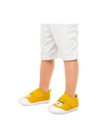 Resim Kiko Kids Cookie Cırtlı Erkek Bebek İlk Adım Panduf Ayakkabı Sarı 