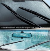 Resim Alfa Romeo Stelvio 2016 2017 2018 2019 2020 Uyumlu Ön Cam Muz Tipi Silecek Süpürgesi Seti 650/450mm Silbak 