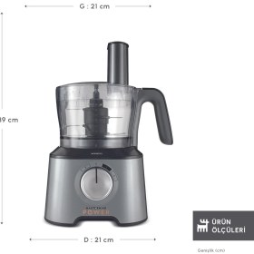 Resim Karaca Mastermaid Power Multifunctional 10 in 1 Galaxy Grey Gıda Hazırlama Seti 