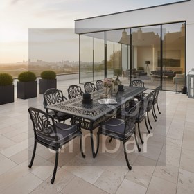Resim 10 KİŞİLİK DİKDÖRTGEN MASA TAKIMI | Pier 18 Masa & Spring Sandalye 