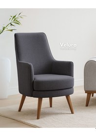 Resim Valo Berjer & Tekli Koltuk - Açık Antrasit Gri - Antrasit 