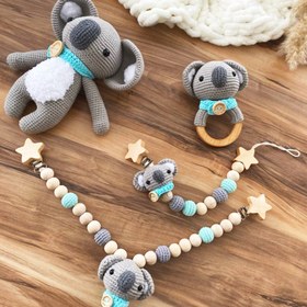 Resim Amigurumi Koala Oyuncak Seti - Mint 