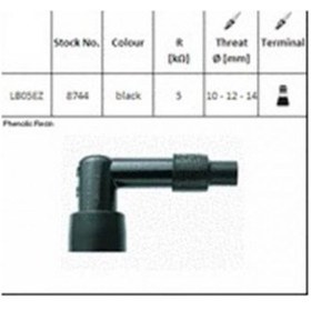 Resim Ngk Buji Başlığı Lb05ez 90 Derece 5ohm 14mm İki Zamanlı Ve Sabit 