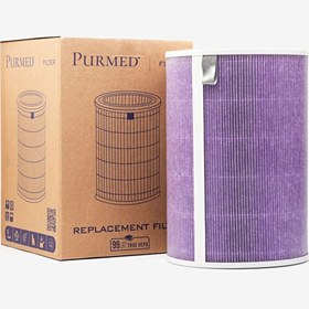 Resim Purmed Xiaomi Smart Air Purifier 4 Lite Uyumlu Mor Hepa Aktif Karbon Filtre Purmed