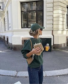 Resim Unisex Haki Renk Beyaz Logo Beyzbol Ny New York Şapka - Unisex Haki 