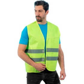 Resim İkaz Yeleği, Sarı -52E1400- İş Yeleği-İş Güvenliği 