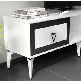 Resim Linda Tv Sehpası Alt Modül Beyaz-gümüş 