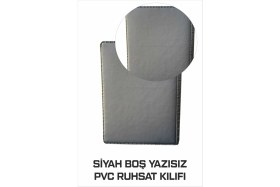 Resim Tay Promosyon Ruhsat Kılıfı Pvc Siyah Yazısız 1. Sınıf Kaliteli Hammadde 1 Adet 