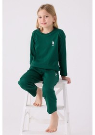 Resim U.s. Polo Assn Kız Çocuk Yeşil Pijama Takımı Us1668-c-v6 Yeşil 