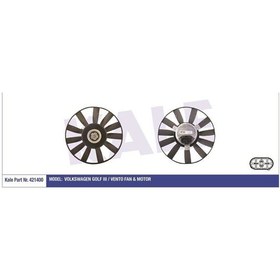 Resim KALE 421400 FAN MOTORU GOLF III VENTO DAVLUMBAZLI 120W 303mm 