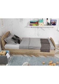 Resim Soft Tek Kişilik Mdf Karyola - 90 x 190 CM Yataklarla Uyumlu 