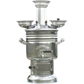 Resim Sözenler 6 L Krom Odunlu Kömürlü Semaver 