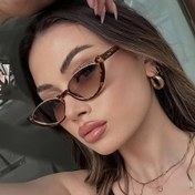 Resim 1 çift şık polikarbonat AC lens yarı çerçeveli leopar desenli kadın gözlüğü, Avrupa ve Amerikan sokak fotoğrafçılığı için uygun, günlük giyim ideal 