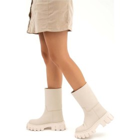 Resim Tamer Tanca Kadın Vegan Bej Casual Bot 936 1088 Bn Bot Sk22/23 Bej Zara Bej 