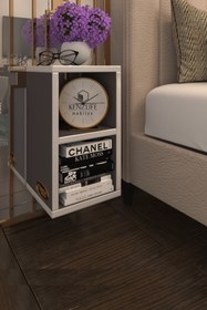 Resim Kenzlife Komodin Lothario Gri Komidin 42*20*19 Duvara Monte Askı Aparatlı (MNG) 