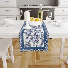 Resim Blue Flowers Runner | Pufaloji 