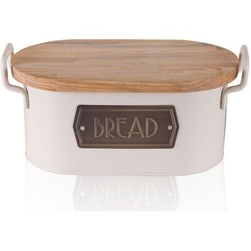Resim The Mia Ekmek Saklama Kabı Krem Krem 