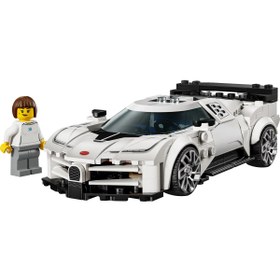 Resim LEGO ® Speed Champions Bugatti Centodieci Hiper Spor Araba 77240 - 9+ için Oyuncak Yapım Seti (291P) 