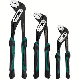 Resim 3 adet Set (20.32/25.4/30.48 cm) Profesyonel Ayarlanabilir Su Pompası Pense, Ev Dekorasyonu, Aile Onarımı, Tesisat, Vida ve Somun Tutma için Uygun 