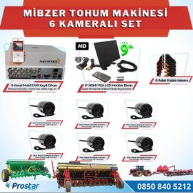 Resim 6 Kameralı Mibzer Havalı Tohum Makinesi 9 inç Hdmi Monitörlü Kamera Seti 
