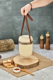 Resim Cooker Lüx 1,2 Litre Çelik Hazneli 3'lü Yemek Termosu 