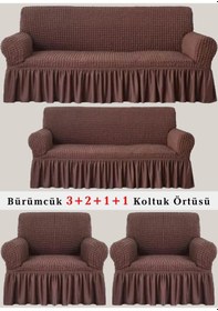 Resim Upmall Bürümcük Koltuk , Çekyat Örtüsü, Kılıfı 3211 Kahve Kahve 