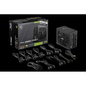 Resim Msı Psu Mag A1000gl Pcıe5 Iı 1000w 80+ Gold Atx 3.1 Pcıe 5.1 Power Supply 
