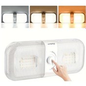 Resim Fochsia Rv 1700 Lümen 3 Renkli Tem Kamp Lambası 120 Led Dome Işığı Sku 1 İçin Karavan Karavan Araba Römork Tekne 