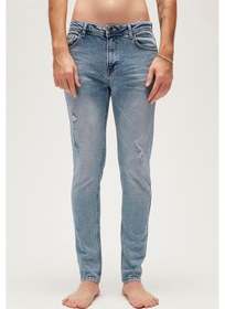 Resim Bad Bear Palermo Erkek Jeans-3797 Ice Blue Buz Mavi 