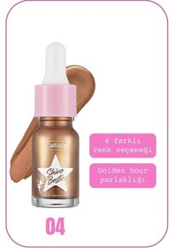 Resim Callista Shine Bestie Highlighter Işıltılı Likit Aydınlatıcı - 04 Sunset Pixie 