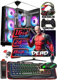 Resim Warbox Dead i5-6500 16 GB 256 GB HDD 250 GB SDD 8 GB RX580 W10P Masaüstü Oyuncu Bilgisayarı 