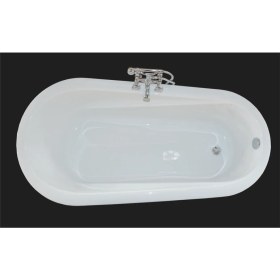 Resim Leopard Özel Aslan Ayaklı Küvet Krom Ayak & Krom Sifon 