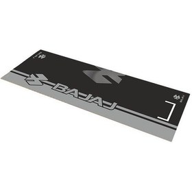 Resim Bajaj Gri Desenli 80 X 220 Cm Kaydırmaz Motosiklet Halısı 