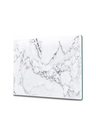Resim Cam Kesme Ve Sunum Tablası Beyaz Mermer Görünümlü 20cm X 30cm 