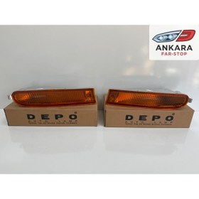 Resim Depo TOYOTA RAV-4 1995 - 1998 ÖN TAMPON SİNYAL LAMBASI SAĞ - SOL TAKIM (DEPO MARKA) 