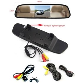 Resim Carub Peugeot 308 Uyumlu Araç İçi Kamera Dikiz Aynalı 