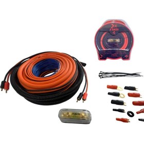 Resim For-X X-BASS Xb-4kit Amfi Kablo Seti Kaliteli – Profesyonel Turuncu 