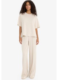 Resim Defacto Straight Fit Modal Geniş Paça Eşofman Altı F1028ax25aubg757 Bej 