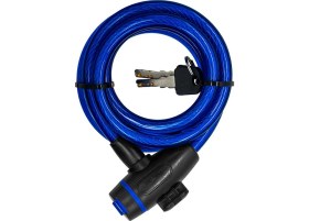 Resim Badem10 Bisiklet Halat Zincir Kilit 150 cm Motosiklet Çelik Kilit Çap 12 mm Ø Hırsız Önleme Güvenlik 1 Adet 