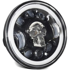 Resim Ximistore9 5.75" Motosiklet Led Farı - Yüksek Parlaklık, Çok Renkli Açı Gözü Ve Uzun Ömürlü Alüminyum Gövde 