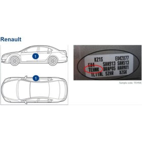 Resim Önder Ticaret Renault Dacia KQA Arsenik Gri Rötuş Boyası ve Rötuş Çeliği Megane Captur Kadjar Duster LoganSandero 